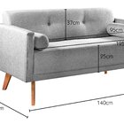 Namoradeira Moderna Decoração Sala, Varanda, Recepção Luma Ci