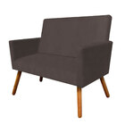 Namoradeira Nina Premium Suede Marrom