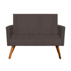 Namoradeira Nina Premium Suede Marrom