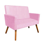 Namoradeira Nina Premium Suede Rosa