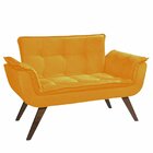 Namoradeira Opala Decorativa Para Sala De Estar Aveludada Ama