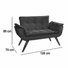 Namoradeira Opala Decorativa Para Sala De Estar Aveludada Cin