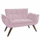 Namoradeira Opala Decorativa Para Sala De Estar Aveludada Rose