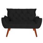 Namoradeira Opala Decorativa Veludo Preto D'rost