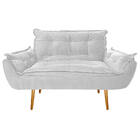 Namoradeira Opala Pés Palito Corano - Amarena Móveis - Branco