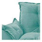 Namoradeira Opala Pés Palito Mel Suede Azul Tiffany - Amarena