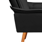 Namoradeira Opala Veludo Preto Pés Palito Bnn Decor