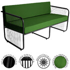 Namoradeira Para Sala De Estar Córdova Em Aço Carbono E Fibra