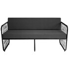 Namoradeira Para Sala De Estar Córdova Em Aço Carbono E Fibra