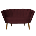 Namoradeira Pétala 2 Lugares Decorativa Veludo - Montanaris D