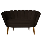 Namoradeira Pétala 2 Lugares Decorativa Veludo - Montanaris D