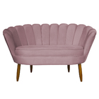 Namoradeira Pétala 2 Lugares Decorativa Veludo - Montanaris D