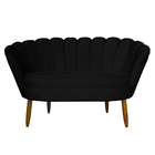 Namoradeira Pétala 2 Lugares Decorativa Veludo - Montanaris D