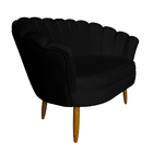 Namoradeira Pétala 2 Lugares Decorativa Veludo - Montanaris D