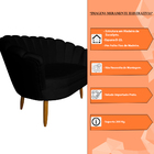 Namoradeira Pétala 2 Lugares Decorativa Veludo - Montanaris D