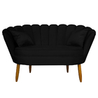 Namoradeira Pétala 2 Lugares Decorativa Veludo - Montanaris D