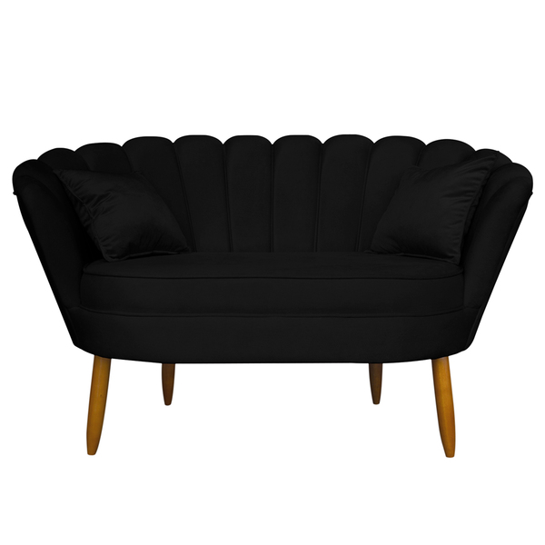 Namoradeira Pétala 2 Lugares Decorativa Veludo - Montanaris D