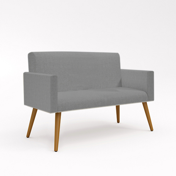 Namoradeira Poltrona Decorativa Luxo Tecido Linho - Balaqui L