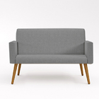 Namoradeira Poltrona Decorativa Luxo Tecido Linho - Balaqui L