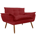 Namoradeira Poltrona Sofá Decorativa 02 Lugares Opalla Pés Pa