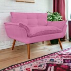 Namoradeira Poltrona Sofá Decorativa 02 Lugares Opalla Pés Pa