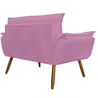 Namoradeira Poltrona Sofá Decorativa 02 Lugares Opalla Pés Pa