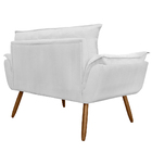 Namoradeira Poltrona Sofá Decorativa 02 Lugares Opalla Pés Pa