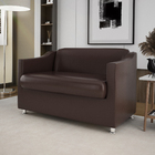 Namoradeira Poltrona Tilla Sala Quarto - Balaqui Decor Marrom