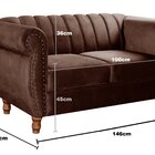 Namoradeira Realeza Sofá Chesterfield Decoração Sala Recepção