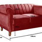 Namoradeira Realeza Sofá Chesterfield Decoração Sala Recepção