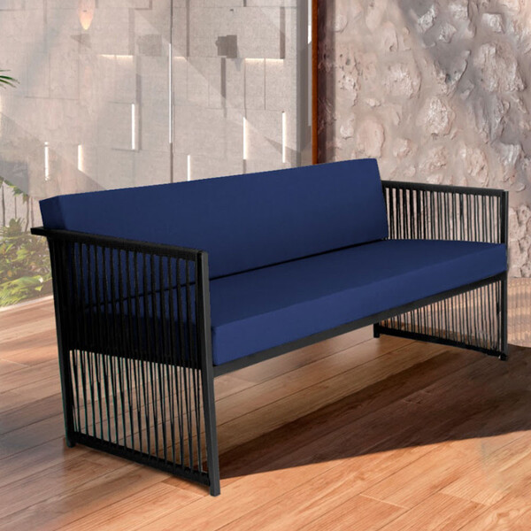 Namoradeira Santiago Em Aço E Corda Náutica