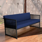 Namoradeira Santiago Em Aço E Corda Náutica