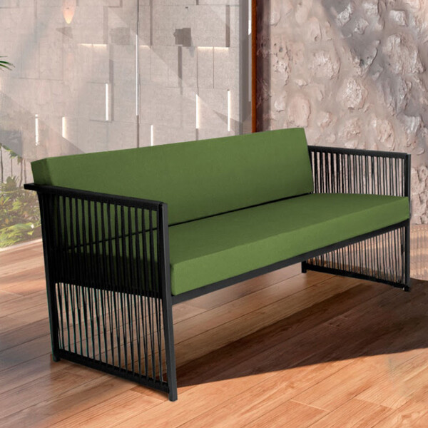 Namoradeira Santiago Em Aço E Corda Náutica