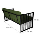 Namoradeira Santiago Em Aço E Corda Náutica