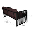 Namoradeira Santiago Em Aço E Corda Náutica