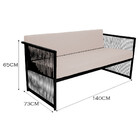 Namoradeira Santiago Para Área Externa De Fibra Sintética