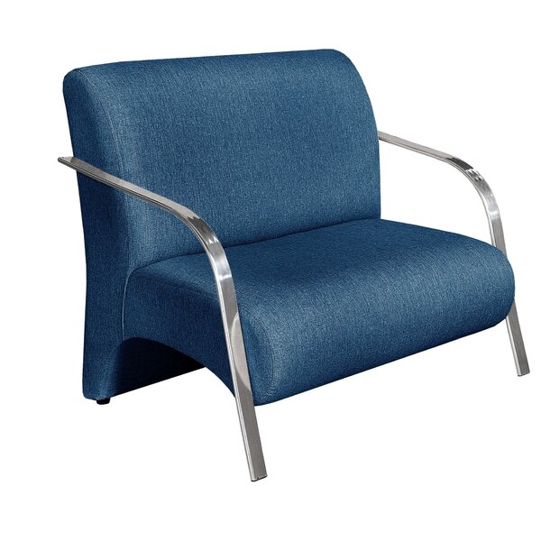 Namoradeira Sevilha Braço Em Metal Decorativa Recepção Escrit