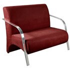 Namoradeira Sevilha Braço Em Metal Decorativa Recepção Escrit