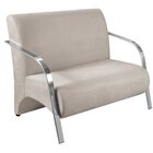 Namoradeira Sevilha Braço Em Metal Decorativa Recepção Escrit