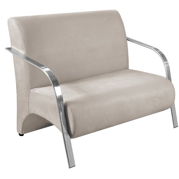 Namoradeira Sevilha Braço Em Metal Decorativa Recepção Escrit