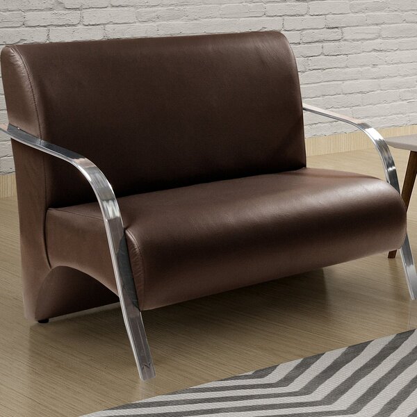 Namoradeira Sevilha Braço Em Metal Decorativa Recepção Escrit