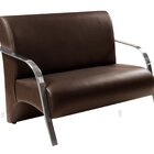 Namoradeira Sevilha Braço Em Metal Decorativa Recepção Escrit