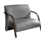 Namoradeira Sevilha Braço Madeira Cadeira Decorativa Recepção