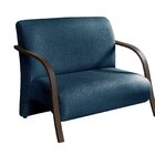 Namoradeira Sevilha Braço Madeira Cadeira Decorativa Recepção