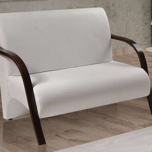 Namoradeira Sevilha Braço Madeira Cadeira Decorativa Recepção