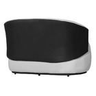 Namoradeira Sofá Beatriz Com Composê Corino Preto Suede Branc