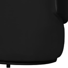 Namoradeira Sofá Beatriz Com Composê Corino Preto Suede Preto