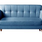 Namoradeira Sofá Bruna Moderna Decoração Sala Recepção Azul