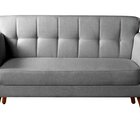 Namoradeira Sofá Bruna Moderna Decoração Sala Recepção Cinza