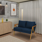 Namoradeira/sofá Decorativo Mona Braça Madeira Maciça Zahav A